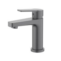 AQ1710BGM ЛУГАНО смеситель для раковины 106 без донного клапана, оружейная сталь — фото 1, Смесители для раковины