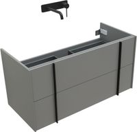 Тумба под раковину Allen Brau Reality 100 1.32007.PGM платина матовый — фото 9, Тумбы под раковину