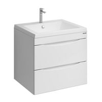 Товар: Тумба подвесная "ВИСТА-58 см" с 2-я ящ. белый глянец (ум. Alice-58) арт-105858 - фото 1 Тумба подвесная "ВИСТА-58 см" с 2-я ящ. белый глянец (ум. Alice-58) арт-105858 — фото 1, Тумбы под раковину