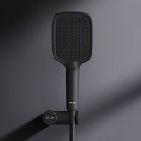 F0118F022 Func душ набор, шланг 1750мм, держатель ручного душа, ручной душ 103x257мм, 3 функции, чер — фото 3, Душевые гарнитуры