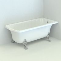 OLIVIA ANG Ванна 174x80хH66 см. белая, на 2-х лапах "LEONE" STANDART в угол, слив/перелив хром 27002 — фото 1, Ванны