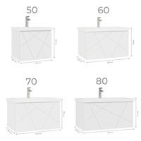 Товар: Тумба под раковину VIGO Geometry 80 подвесная белый (035) - фото 8 Тумба под раковину VIGO Geometry 80 подвесная белый (035) — фото 8, Тумбы под раковину