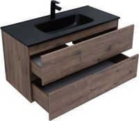 Тумба с раковиной Aquanet Алвита new 100 2 ящ. цв.дуб веллингтон табак арт-00335684 — фото 5, Тумбы с раковиной