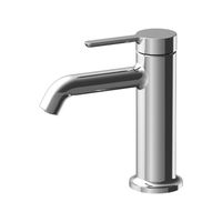 Смеситель для раковины, Fima Carlo Frattini, Snap, тип открывания воды-однорычажный, монтаж-на раковину/столешницу, отверстия для монтажа-1, высота, мм-147, вынос излива, мм-110, тип излива-неподвижный, донный клапан-есть 1"1/4, тип подводки-гибкая, цвет-хром арт-F3111CR — фото 1, Смесители для раковины