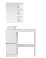 Orange Sistema STM-100TUW+RA Тумба напольная с раковиной под стиральную машину, белый STM-100TUW+RA — фото 10, Тумбы под раковину