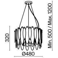 Товар: Подвесной светильник Freya FR5217PL-05FG - фото 2 Подвесной светильник Freya FR5217PL-05FG — фото 2, Подвесные светильники