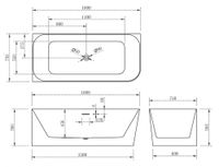 Акриловая ванна ABBER AB9331-1.6 L белая — фото 11, Акриловые ванны