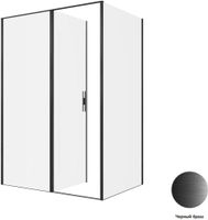 Душевой уголок Allen Brau Priority 140x100 3.31036.BBA + 3.31048.BBA черный браш 3.31036.BBA + 3.31048.BBA — фото 4, Прямоугольные душевые уголки