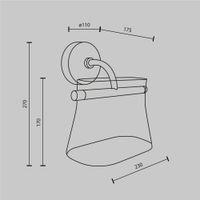 Товар: Настенный светильник (бра) Maytoni MOD170WL-L8BS3K2 - фото 8 Настенный светильник (бра) Maytoni MOD170WL-L8BS3K2 — фото 8, Бра