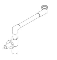 Сифон GLOBO для раковины эконосичный цвет черный матовый арт-RA053AR — фото 2, Сифоны для раковины