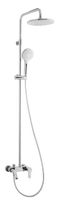 Душевая система Azario TEVIS со смесителем, хром арт-AZ-15490531 — фото 2, Душевые стойки