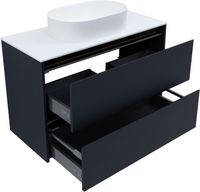 Тумба под раковину Allen Brau Activity 100 антрацит матовый/черный браш арт-1.34006.AM — фото 8, Тумбы под раковину