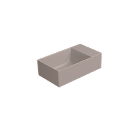 Товар: раковина подвесная/накладная KUBE X 40x23 без отверстия под смеситель, без перелива серый беж матовый арт-9484005 - фото 2 раковина подвесная/накладная KUBE X 40x23 без отверстия под смеситель, без перелива серый беж матовый арт-9484005 — фото 2, Раковины подвесные