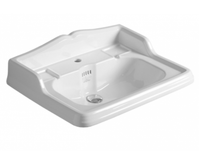 Раковина SIMAS ARCADE подвесная на пьедестал с одним отверстием со спинкой цвет белый AR824 — фото 1, Раковины подвесные