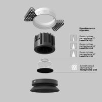 Товар: Встраиваемый светильник Technical DL058-12W4K-TRS-B - фото 2 Встраиваемый светильник Technical DL058-12W4K-TRS-B — фото 2, Точечные светильники
