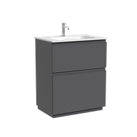 Тумба напольная SANCOS Folk Floor, 690х445х850, c двумя ящиками оснащенными доводчиками, Grey soft, арт.FL70FGS — фото 1, Комоды и тумбы для ванной комнаты