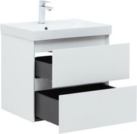 Товар: Тумба с раковиной Aquanet Альтера 60 цв. белый матовый 00340885 - фото 7 Тумба с раковиной Aquanet Альтера 60 цв. белый матовый 00340885 — фото 7, Тумбы с раковиной