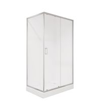 Душевое ограждение Niagara Nova NG-6612-08 (120х80х195) прямоугольник,хром,дверь раздвижная,стекло прозрачное,1 место арт-661208123 — фото 1, Прямоугольные душевые уголки