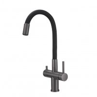 Товар: Смеситель для кухни с фильтром Milacio Ultra 560 (MCU.560.GM) вороненая сталь - фото 1 Смеситель для кухни с фильтром Milacio Ultra 560 (MCU.560.GM) вороненая сталь — фото 1, Смесители для кухни