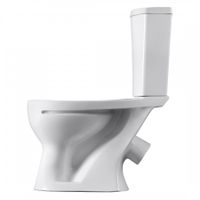 Унитаз-компакт "Ультра" косой выпуск, с кнопочной арматурой и сиденьем SANTERI 1P4013S0000BF — фото 3, Напольные унитазы