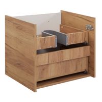 Тумба подвесная с умывальником MELBOURNE 60 /дуб/серый/ AQUA DE MARCO 5060GCMEL/H/V.2.0 — фото 6, Тумбы с раковиной