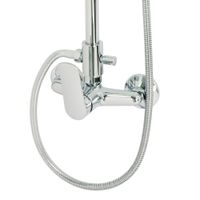 Товар: LAGUNA Душевой настенный гарнитур (см-ль д/душа/колонна душевая/верхний душ/шланг/ручной душ), хром 31789 - фото 2 LAGUNA Душевой настенный гарнитур (см-ль д/душа/колонна душевая/верхний душ/шланг/ручной душ), хром 31789 — фото 2, Душевые стойки