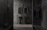 Раковина отдельностоящая карбоновая ABBER Karbon черная арт-AK2003 — фото 4, Раковины напольные