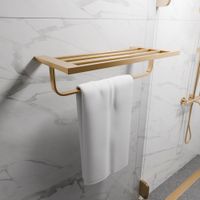 Товар: Полка для полотенца MILACIO Ultra настенная золото арт-MCU.955.GD - фото 2 Полка для полотенца MILACIO Ultra настенная золото арт-MCU.955.GD — фото 2, Полки для полотенец