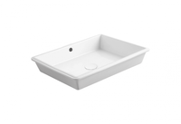 Раковина SIMAS AGILE под столешницу без отверстий цвет белый арт-S60 — фото 3, Раковины встраиваемые снизу