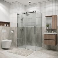 Боковая стенка Grossman Classic (100х195) хром,стекло прозрачное, 1 место арт-200.K33.04.100.10.00 — фото 2, Боковые стенки