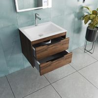 База под раковину Chiara 2D 600 подвесная, 2 выкатных ящика soft-close, C.Oak арт-VMC-2C2600CO — фото 6, Тумбы под раковину