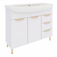 Тумба напольная ELEGANSE 105 /золото/ AQUA DE MARCO 2105CGELE — фото 2, Тумбы под раковину