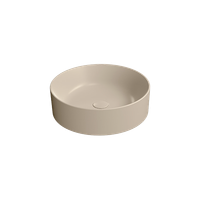 раковина накладная KUBE X Ø45 бежевый матовый арт-942708 — фото 2, Раковины накладные