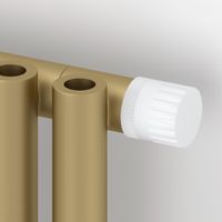 Отопительный радиатор Сунержа Эстет-0 EU50 правый 500х135 3 секции Матовое золото арт-032-0321-5003 — фото 2, Радиаторы отопления