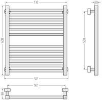Товар: Полотенцесушитель водяной Сунержа Модус PRO 600х500 Шампань 020-0450-6050 - фото 2 Полотенцесушитель водяной Сунержа Модус PRO 600х500 Шампань 020-0450-6050 — фото 2, Водяные полотенцесушители