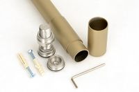 Карниз Карниз для ванной Сунержа прямой / L 1500 Матовое золото 032-3015-1500 — фото 2, Карнизы для ванной