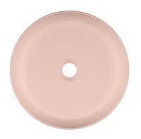 Раковина Scarabeo GLAM накладная без перелива без отверстий цвет розовый матовый арт-1807 54 — фото 1, Раковины накладные