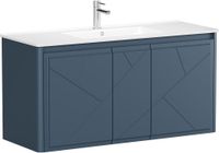 Тумба под раковину Allen Brau Paris 120 1.360004.BGM синий матовый — фото 1, Тумбы под раковину