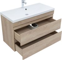 Тумба под раковину Aquanet Нота New 100 дуб светлый арт-00334200 — фото 3, Тумбы под раковину