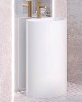 Моноблок Alfa из NOVA GEL (45см*45см*81см) /белый/ AQUA DE MARCO арт-ALFA45_GEL — фото 1, Раковины напольные