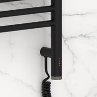 Полотенцесушитель электрический Сунержа Богема 3.1 с полкой 800х400 МЭМ правый Матовый чёрный арт-31-6007-8040 — фото 2, Электрические полотенцесушители