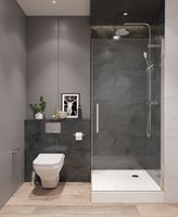 ПАЛЕРМО Поддон акриловый квадрат 90Х90 белый (сифон, регулируемые ножки) 1WH302476 — фото 3, Акриловые душевые поддоны