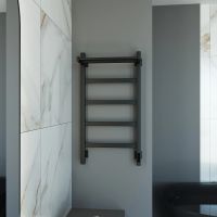 Полотенцесушитель электрический Grota Lore 430х800 черный Lore 430х800 RAL9005 EL — фото 3, Электрические полотенцесушители