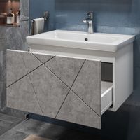 Тумба под раковину VIGO Geometry 60 подвесная бетон (033 бетон) — фото 3, Тумбы под раковину