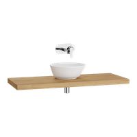 Stand Столешница подвесная 120 см светлый дуб VITRA арт-66659 — фото 3, Столешницы под раковину