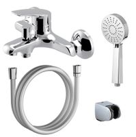 Смеситель для ванны AZARIO TAVIRA с ручным душем, керамический картридж, хром арт-AZ-WKE238040C — фото 6, Смеситель для ванны