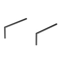 M7BLEGSF0150BM Sense, Ножки для тумбы 15 см, цвет черный матовый — фото 1, Комплектующие для мебели в ванной