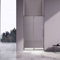 Душевая дверь Slim-N VDP-4SN120CLGM, вороненая сталь, стекло прозрачное — фото 3, Душевые двери в нишу