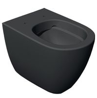 Товар: Унитаз HATRIA Fusion A0Y1ZA08 напольный безободковый цвет антрацит - фото 1 Унитаз HATRIA Fusion A0Y1ZA08 напольный безободковый цвет антрацит — фото 1, Приставные унитазы