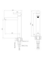 Товар: Agger Easy смеситель для накладной раковины однорычажный высокий, оружейная сталь матовая арт-A3112155 - фото 5 Agger Easy смеситель для накладной раковины однорычажный высокий, оружейная сталь матовая арт-A3112155 — фото 5, Смесители для раковины